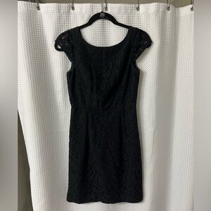 Jcrew Lace Black Dress Size Petite 2